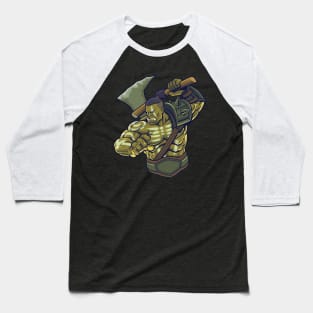 War Craft Orc Warrior in Action Baseball T-Shirt